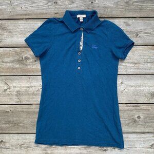 Vintage Burberry Brit Polo Button Up Shirt Dress XS